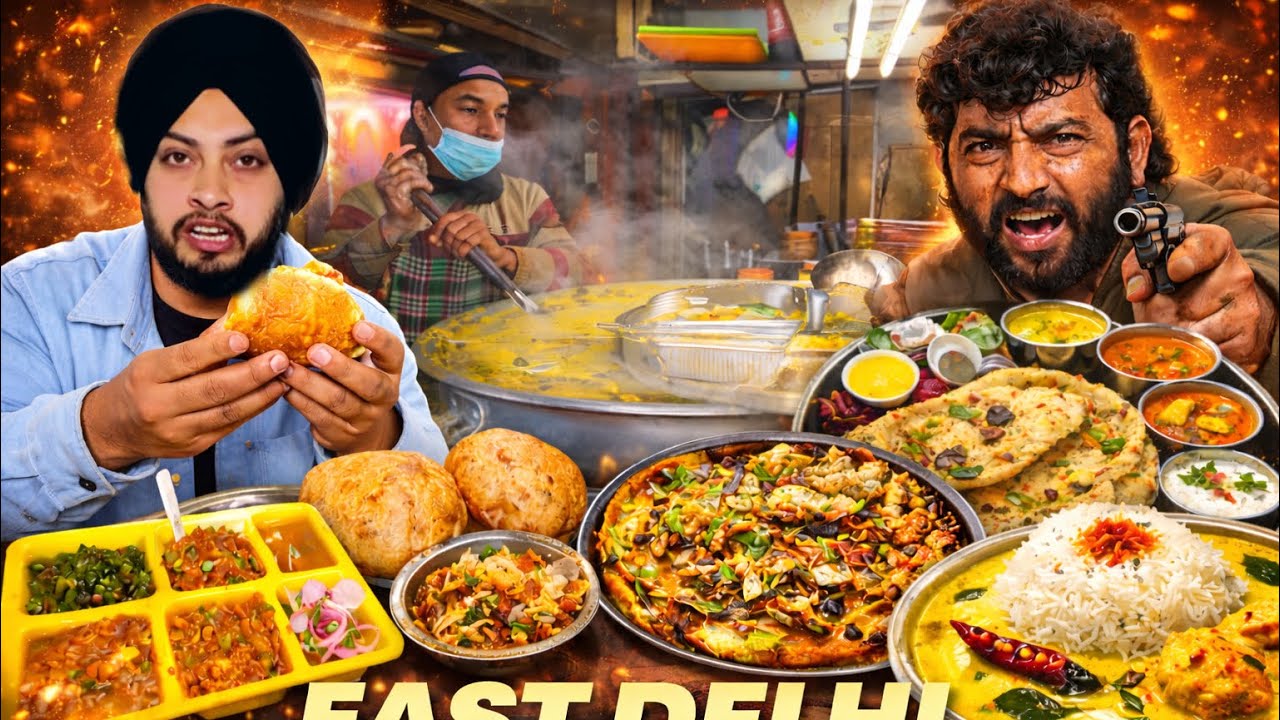 East Delhi Street Food 😍 | Moth Kachori, Chole Bhature & Gabbar Ke Kadhi Chawal
