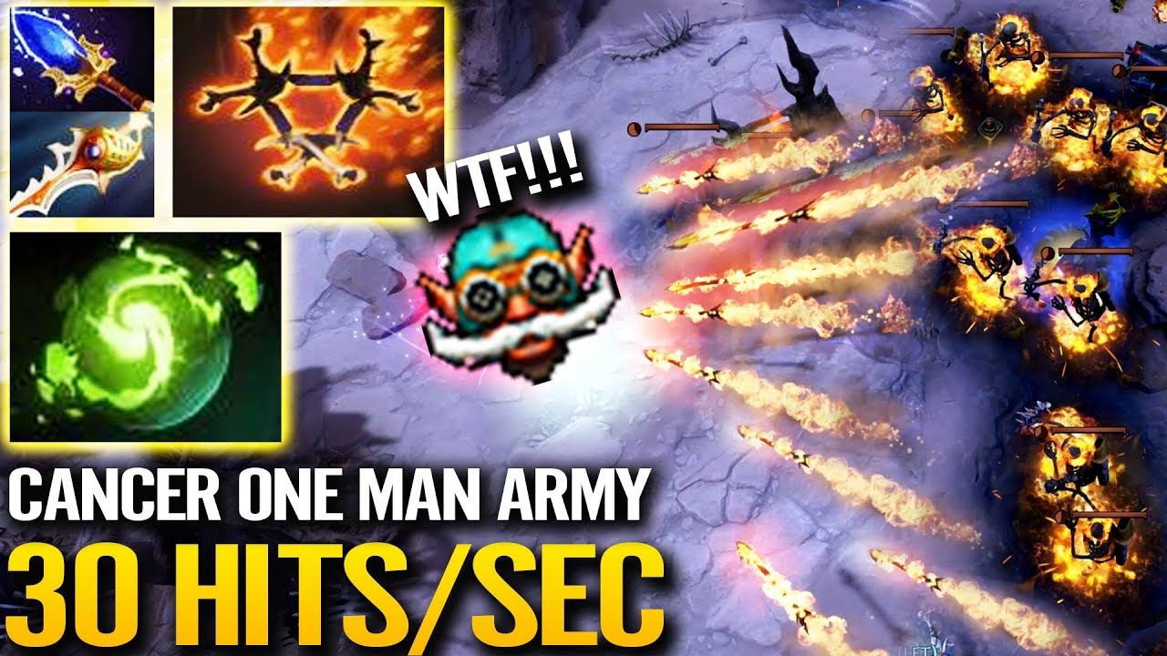 Clinkz Refresher Orb - Final Tower Defense x2 Burning Army WTF Comeback 7.22g Dota 2