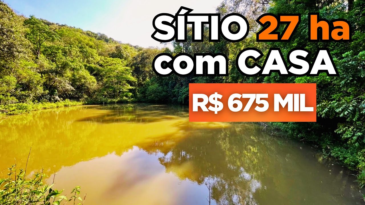 SÍTIO À VENDA EM SANTA CATARINA CASA ÁGUA NATUREZA SEGURANÇA E TERRA FÉRTIL R$675MIL
