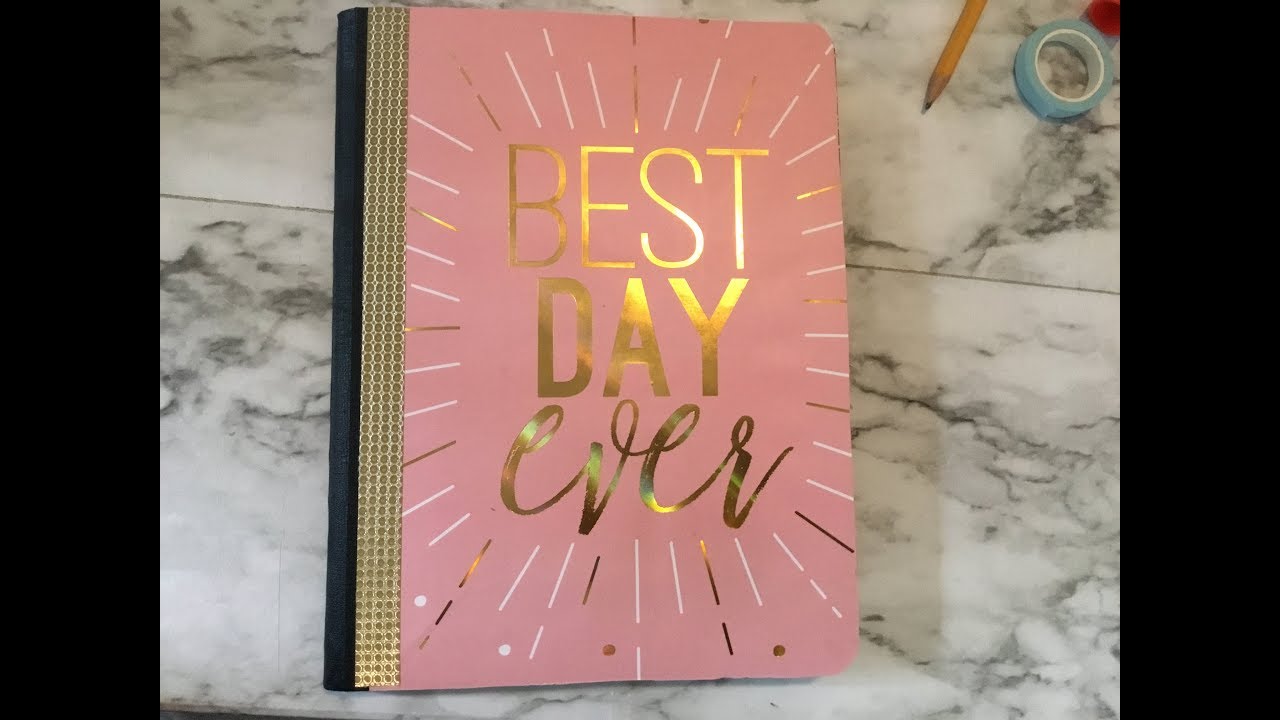 diy dollar tree composition book to PLANNER❤️🌸
