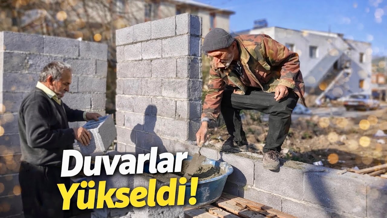 Köy Evi Yapımında En Zor Aşama | Duvar Örme