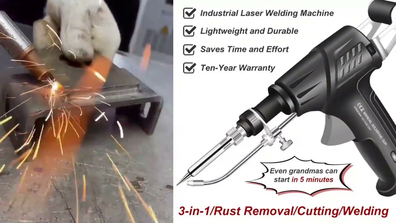Efficient handheld laser welder: quick, quiet, versatile, and now at an unbeatable price!