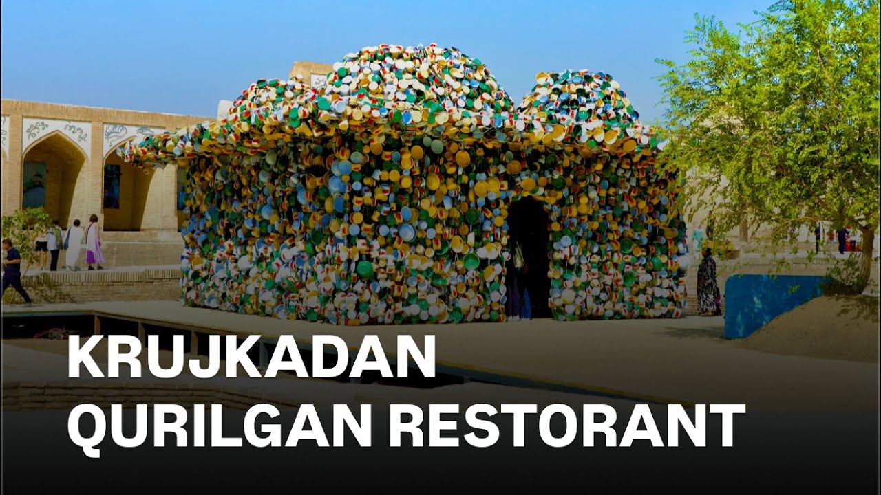 BUXORODA KRUJKADAN QURILGAN RESTORANT | #buxorohaqida #buqiziq #rek