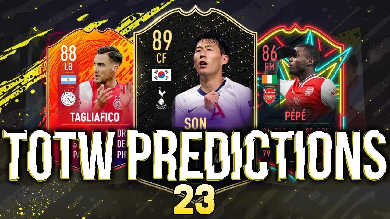 TEAM OF THE WEEK 23 PREDICTIONS FT. SON FIFA 20 #TOTW23