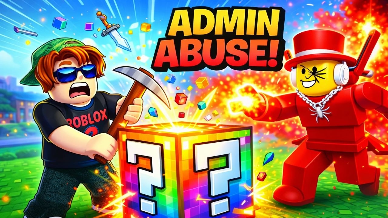 🔴 EVENTO ADMIN ABUSE no Roblox 😱 Quebre um BLOCO DA SORTE AO VIVO!