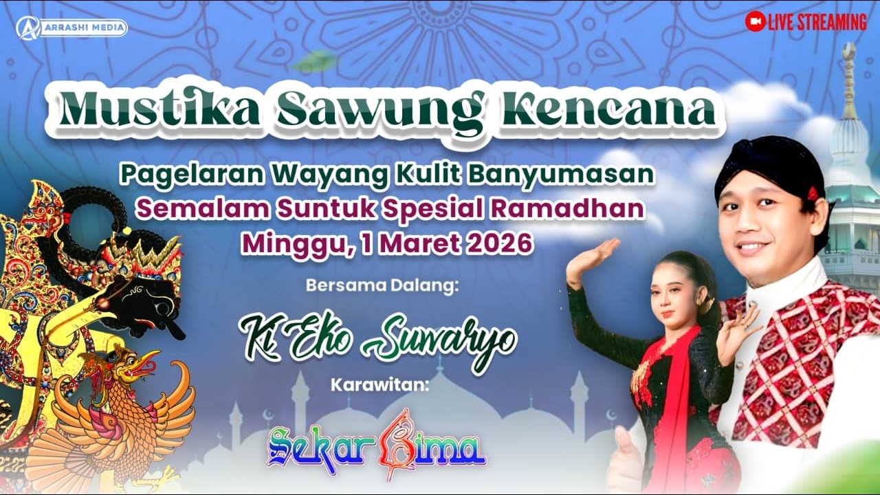 LIVE WAYANG KULIT DALANG KI EKO SUWARYO MALAM INI 1 MARET 2026‼️