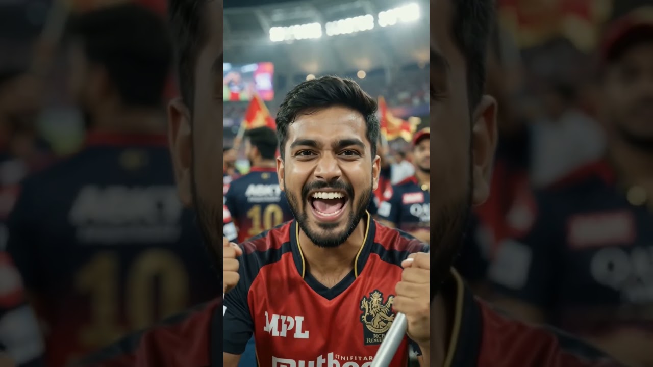 RCB Finally Lifts the Trophy! 🏆❤️🖤 | Epic Cricket Celebration #Shorts