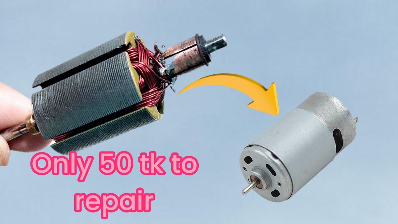 How To Full Rewinding 12v Dc MotorArmature Winding_Multipurpose BrushedMotor