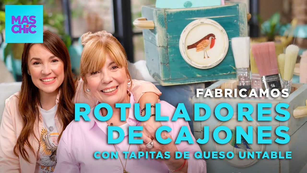 HACEMOS ROTULADORES de CAJONES a partir de TAPITAS de QUESO UNTABLE 😱 | Mas Chic