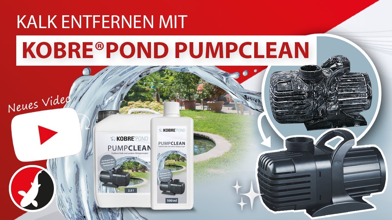 Kobre®Pond PumpClean - Teichpumpe entkalken einfach gemacht!