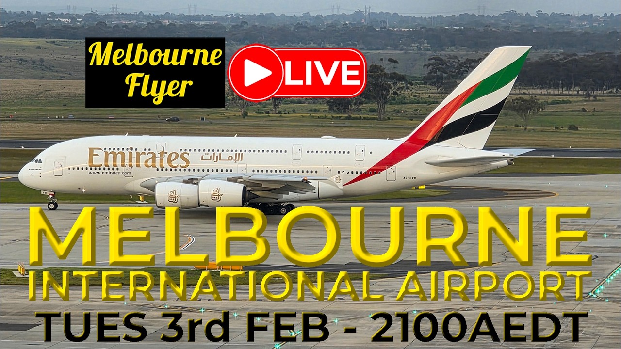 🔴 NIGHT LIVE ACTION @ Melbourne Airport ( YMML / MEL ) [9.00pm 25/JAN/2026]