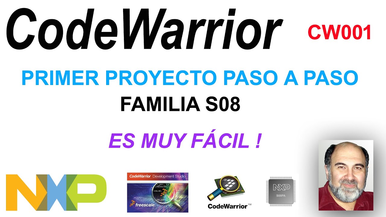 CODEWARRIOR PRIMER PROYECTO LENGUAJE C FAMILIA S08 ROBERTO BERNER - MICROLATINA CW001