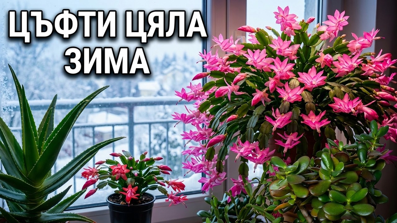 My Balcony with Flowers in the Winter / Моят балкон с цветя през зимата #plants #flowers #растения
