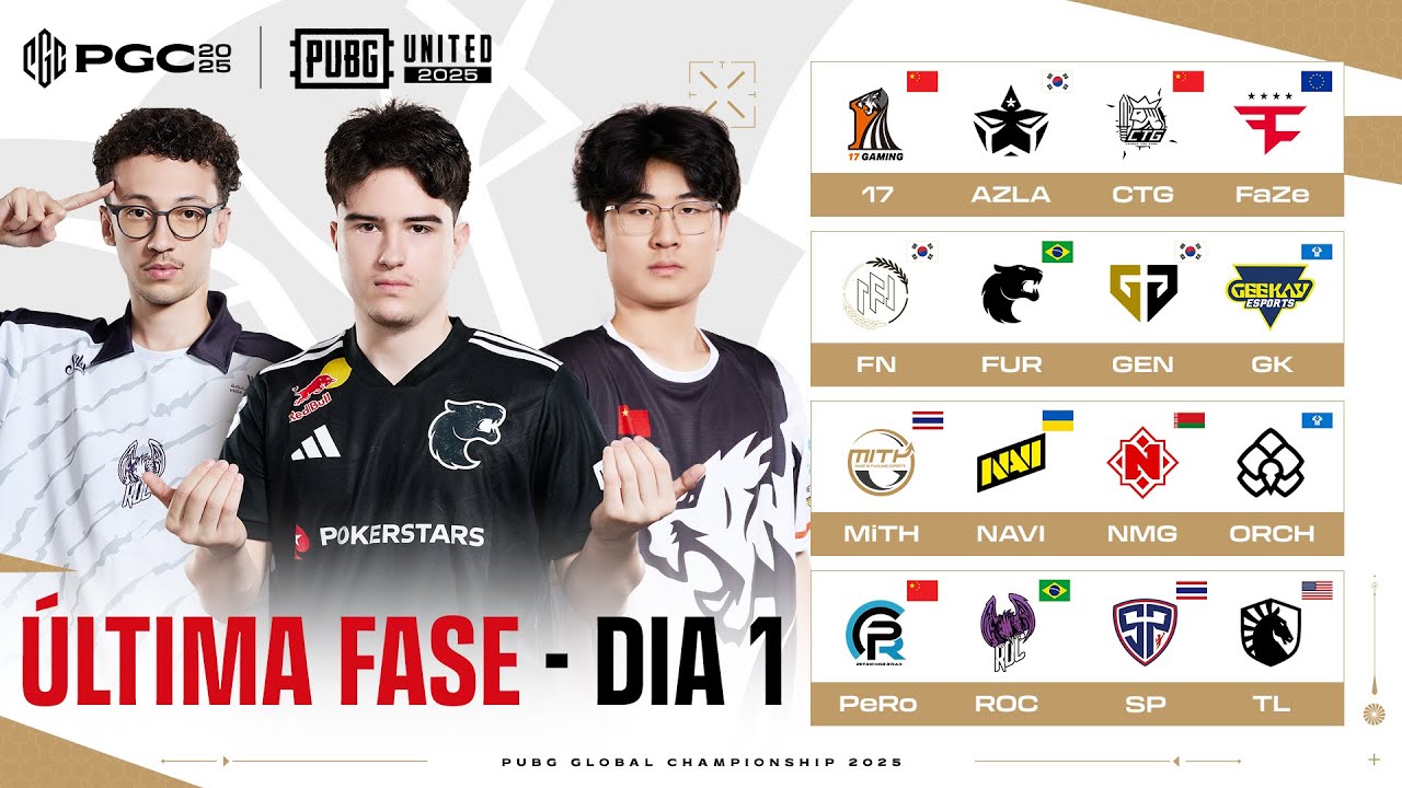 PUBG Global Championship Última Fase DIA 1