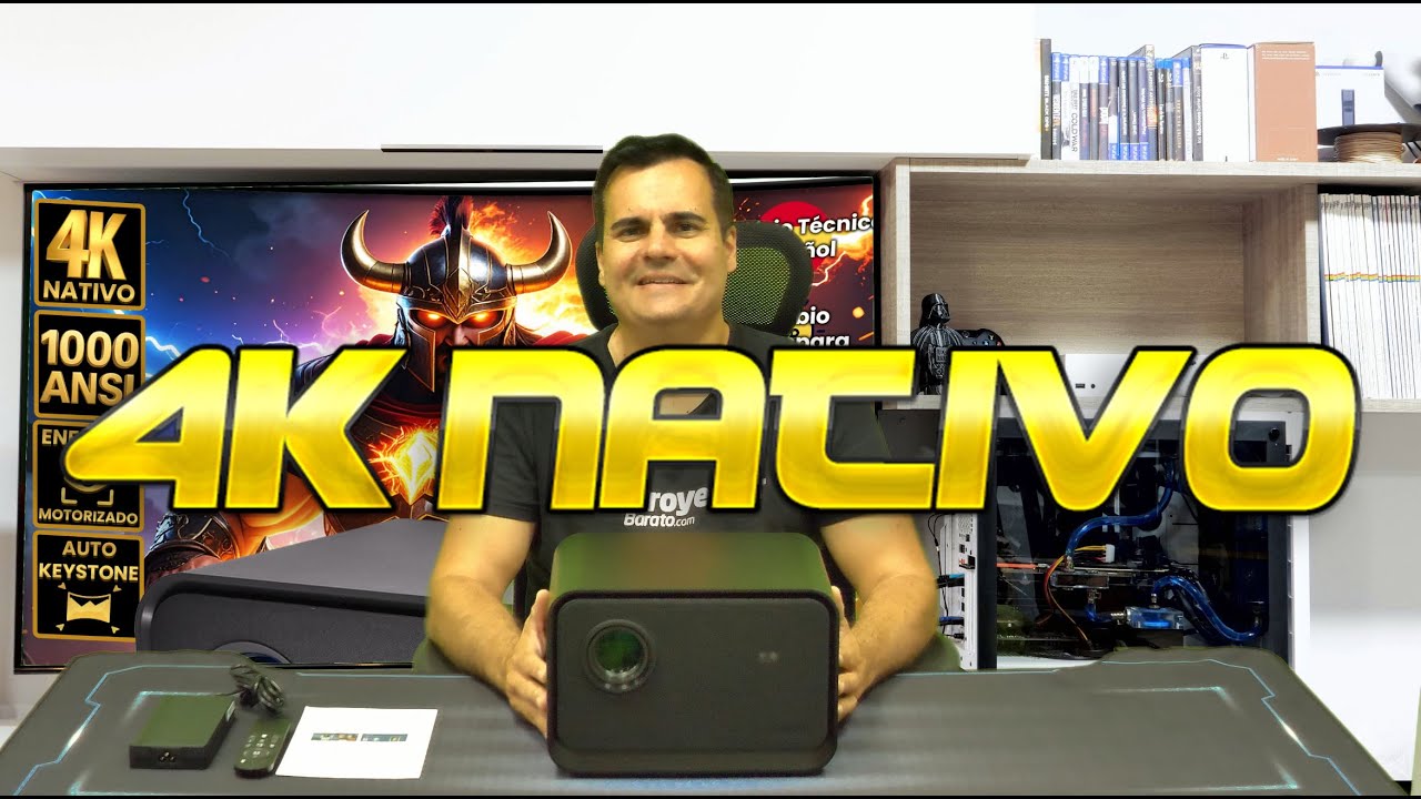 Proyector 4K Nativo REAL Seelumen 811 Tecnología LCD 4GB RAM Enfoque Motorizado AndroidTV 12
