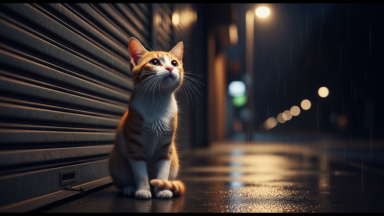 This Stray Cat Waited Every Night… For Someone Who Never Came Back