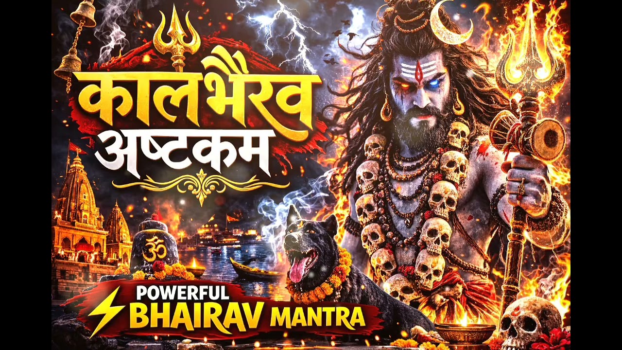 कालभैरव अष्टकम Powerful Bhairav Mantra | Kaal Bhairav Ashtakam | Remove Fear & Negative Energy