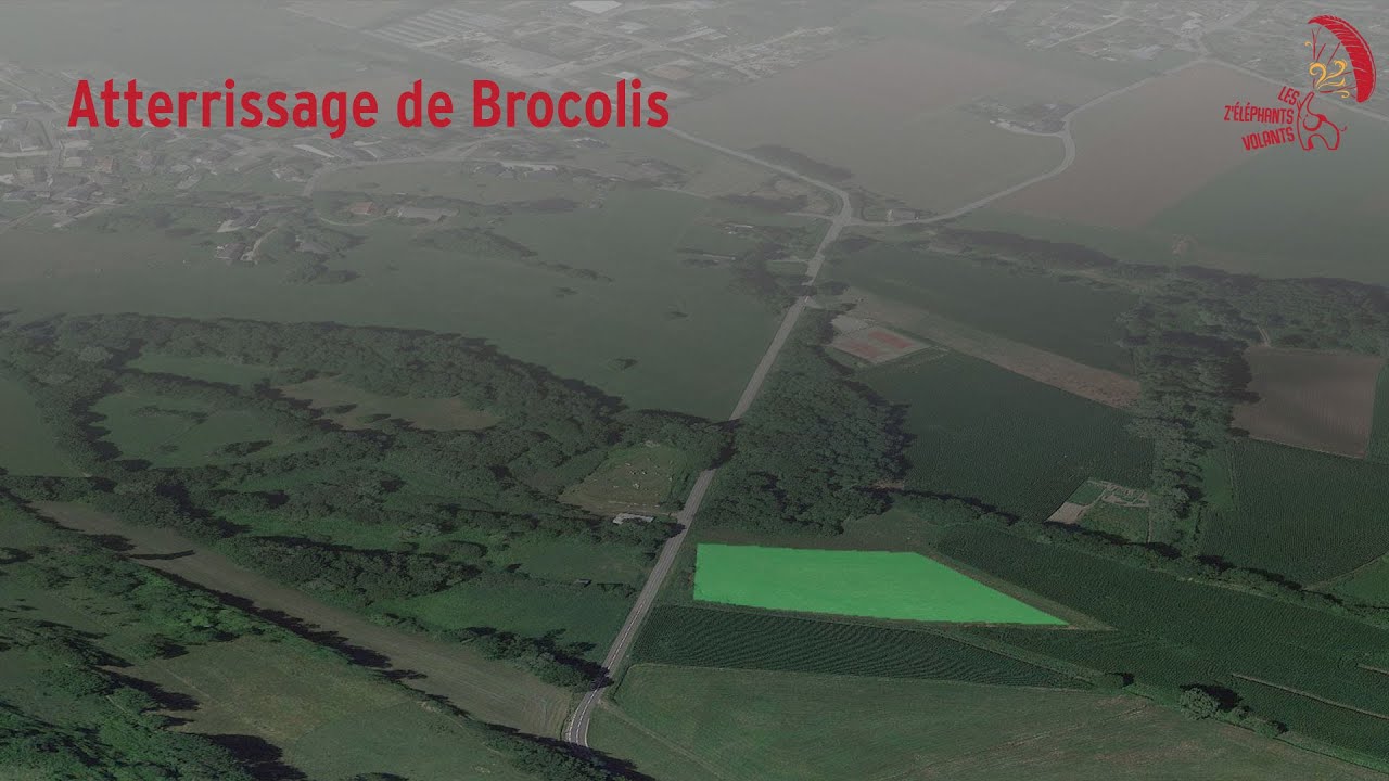 Atterrissage parapente Brocolis