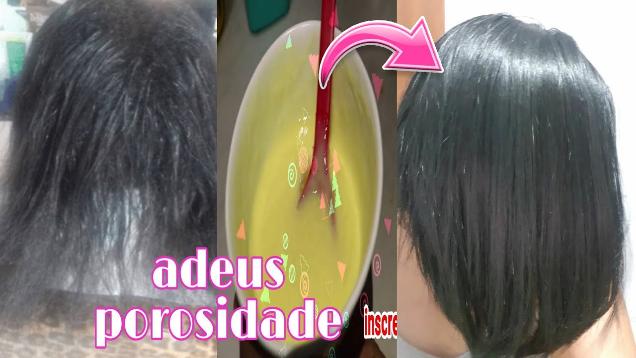 reconstrução caseira que salva cabelo e da um Ótimo alisamento