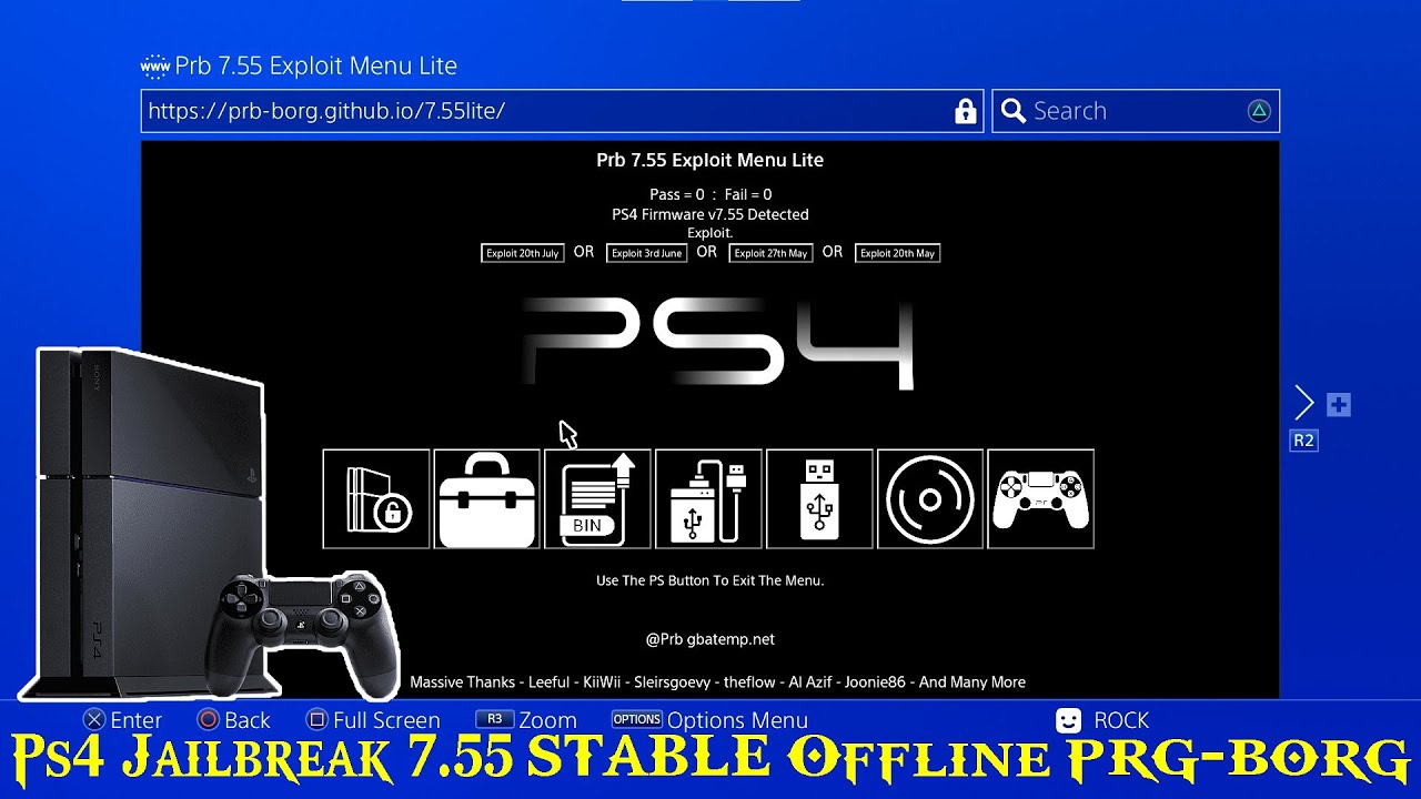 Ps4 Jailbreak  7.55 Prb - Borg Offline Goldhen 1.1 | 1st Attempt |