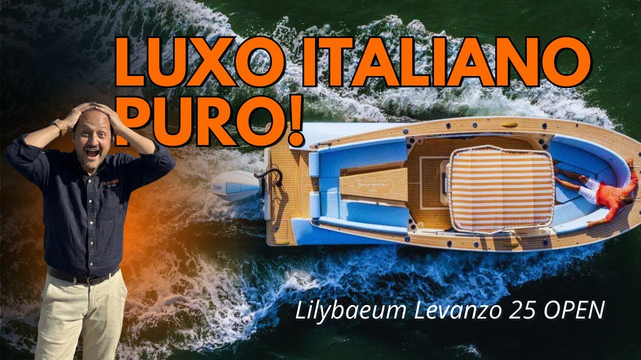 Lilybaeum Levanzo 25 OPEN   A Lancha que define o Luxo Italiano