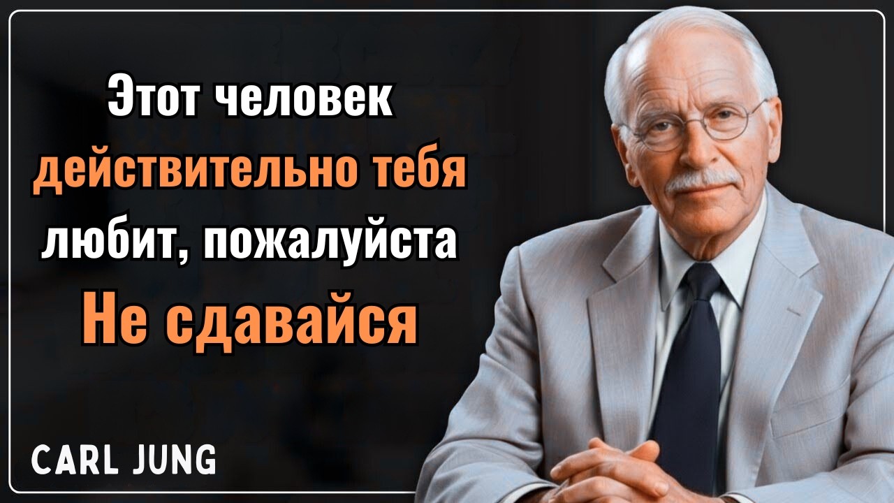 Этот человек действительно любит тебя. Пожалуйста, не сдавайся. || Карл Юнг