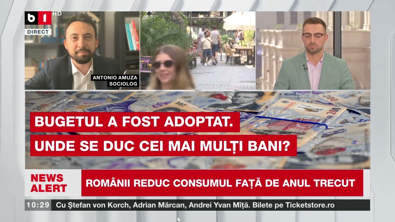 ANTONIO AMUZA, SOCIOLOG, DESPRE SONDAJUL CUM SE DESCURCĂ ROMÂNII CU AUSTERITATEA_Știri B1TV_13 mar.