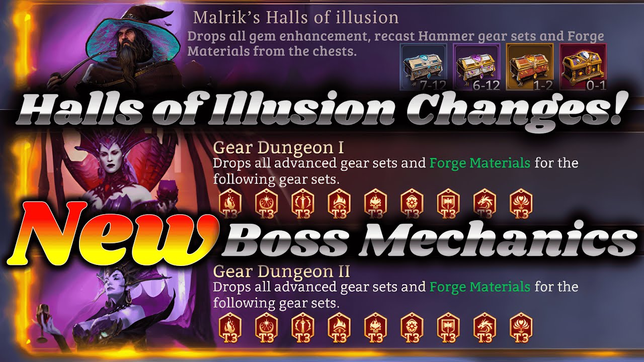 New Dungeon Boss Mechanics & Halls of Illusion Changes!
