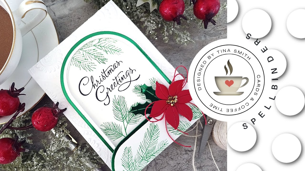 Spellbinders Betterpress Evergreen Branches | Elegant Letterpress Cards