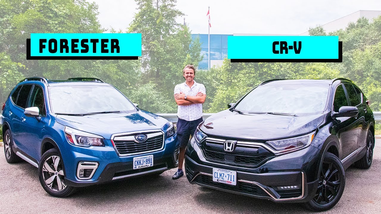 2020 Honda CR-V Black Edition vs 2020 Subaru Forester Touring, not an easy choice.