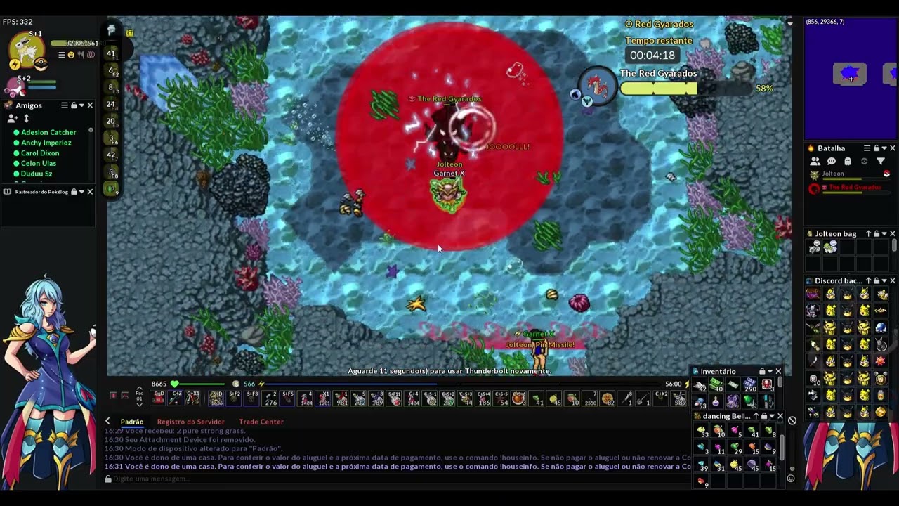 (PXG)  The Red Gyarados dificuldade Mestre (lvl500)