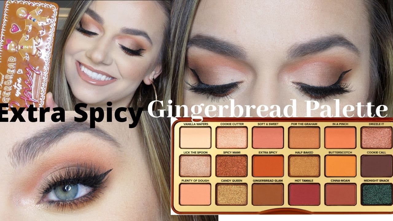 Too Faced Gingerbread Extra Spice Palette Tutorial