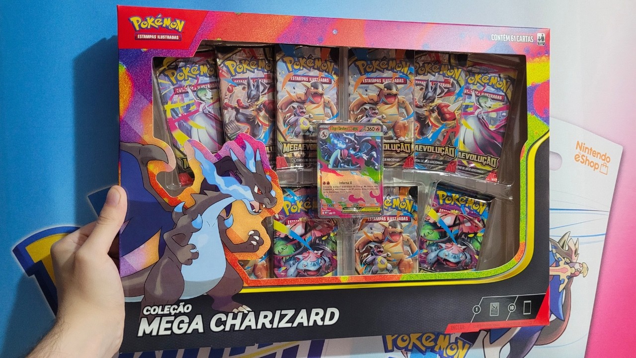 ABRI ANTES DO LANÇAMENTO! 😱 Box Mega Charizard X de Cartas Pokémon TCG 🔥