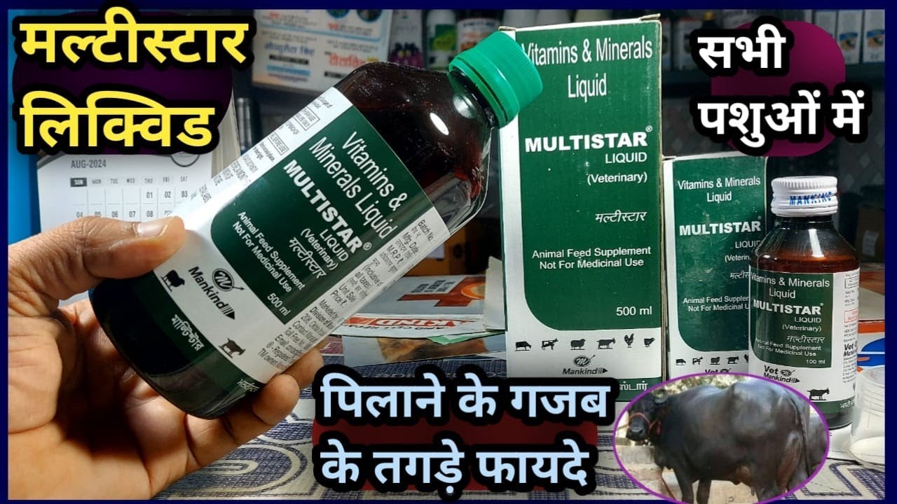 Multistar Liquid/Vitamins & Minerals के Benifits||सभी पशुओं में कब कैसे पिलाने के गजब के तगड़े फायदे