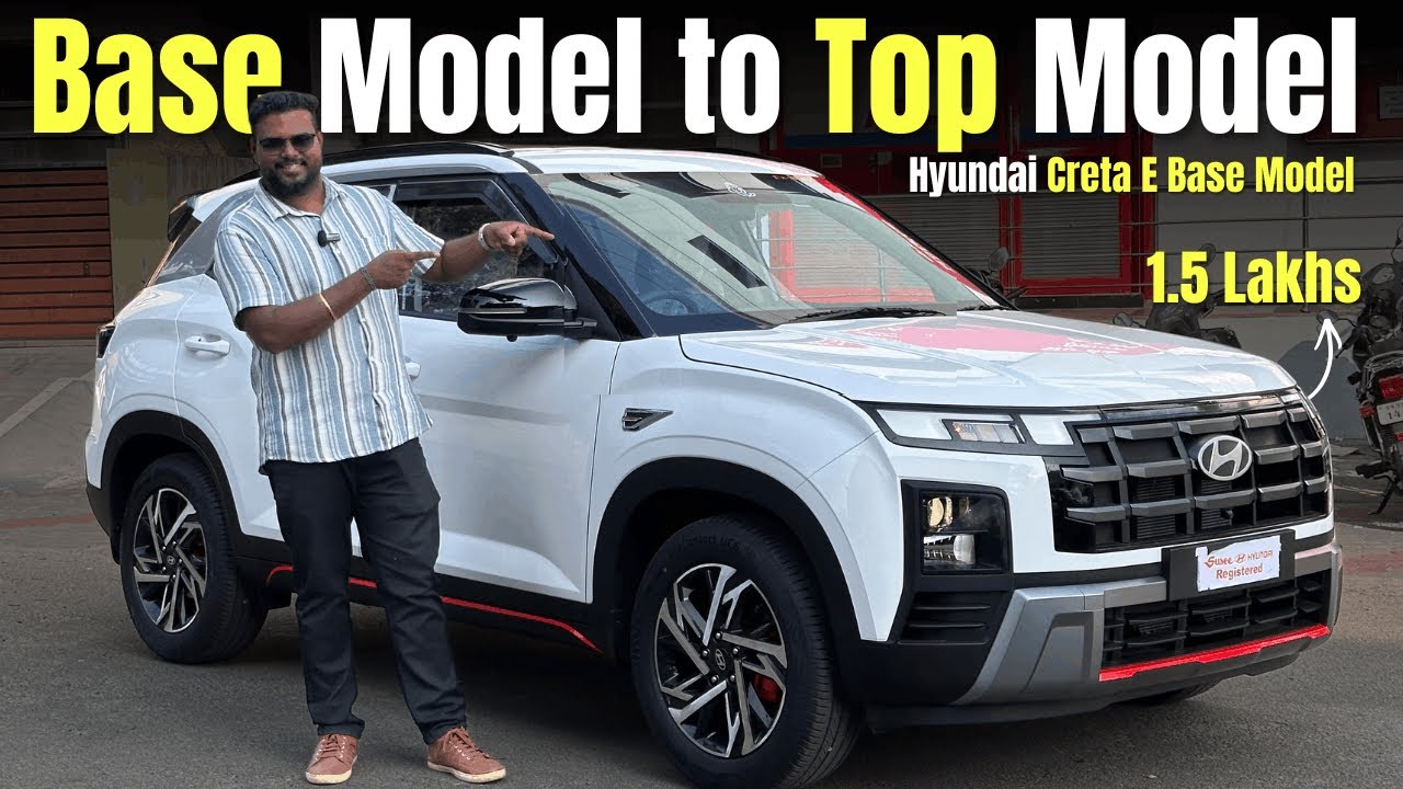 💥 Base Model to Top Model Conversion | Hyundai Creta E Base Model Tamil Review