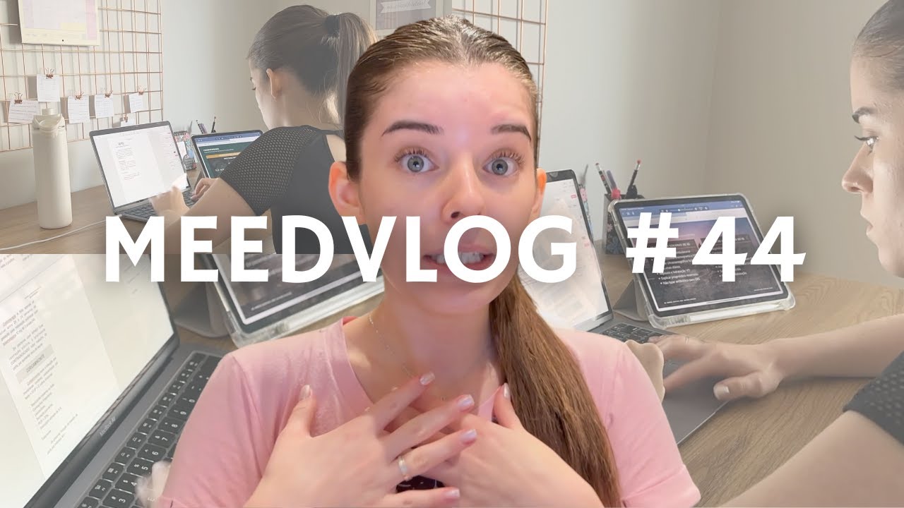 MEEDVLOG #44 - ROTINA DE UMA ESTUDANTE DE MEDICINA | ESTUDE COMIGO PRA PROVA + DIFÍCIL DO SEMESTRE