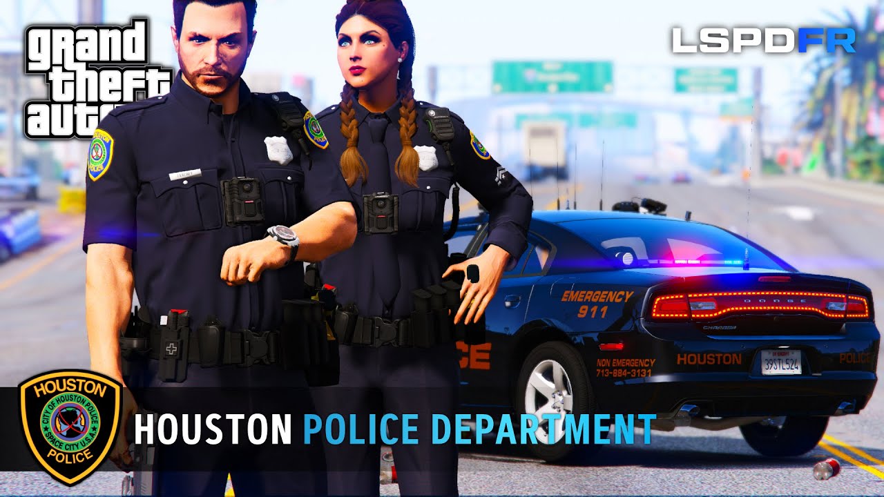 Hood turned into a Warzone - Houston Police Department - GTA5 LSPDFR