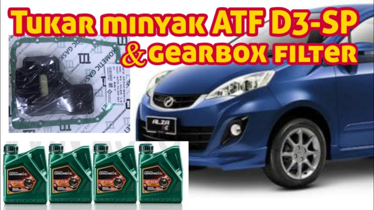 Cara tukar minyak ATF & gearbox Filter_stepbystep_perodua #Alza dll