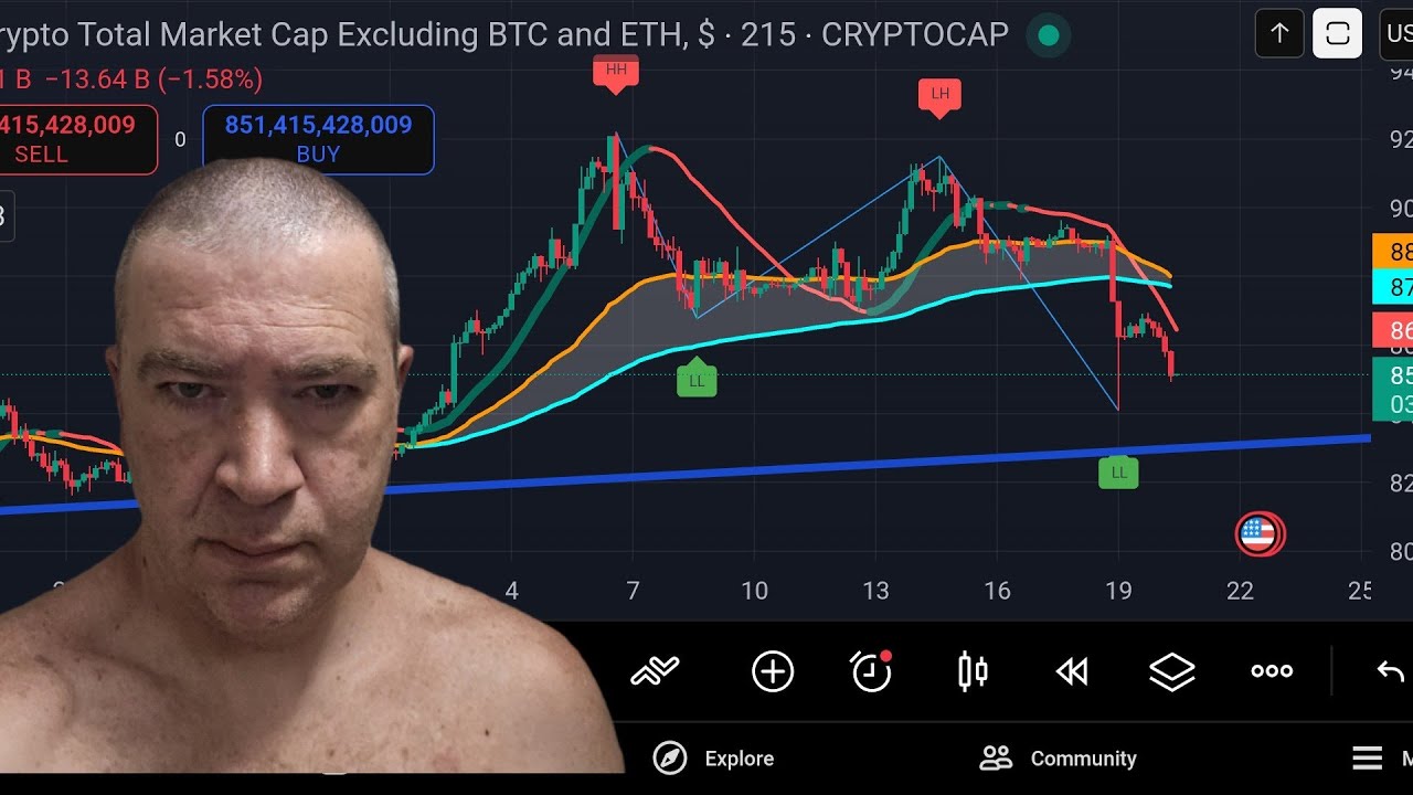 Altcoin chart Total3 and ICP - quick analysis
