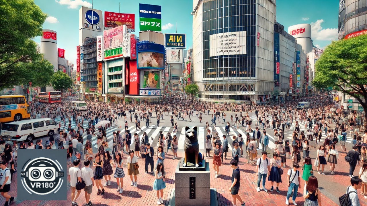 VR180 2025 Shibuya 02 in Tokyo Japan