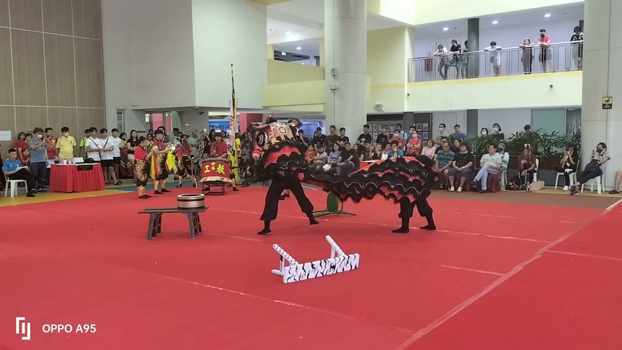 ITE College Central Lion Dance Troupe at NTU institutional lion dance competition 2023