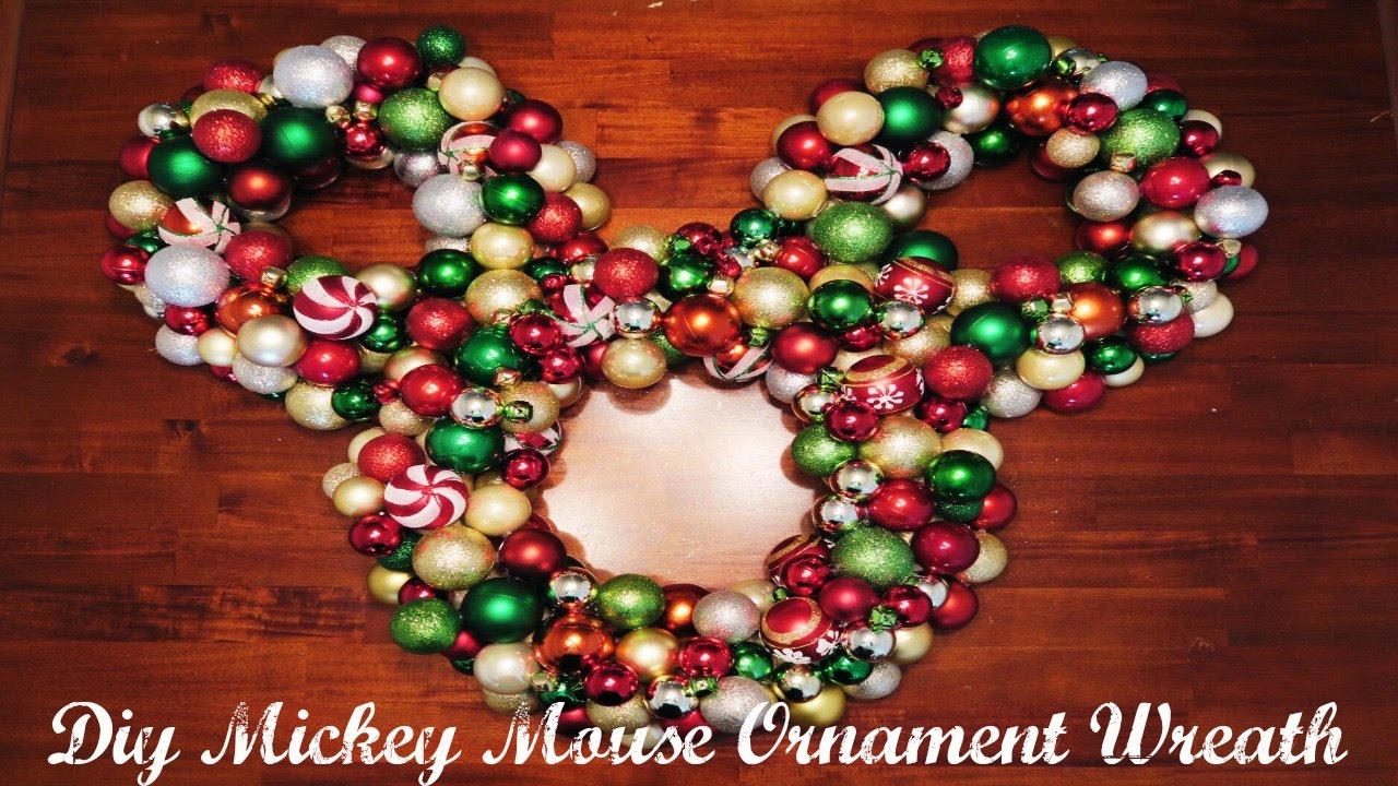 DIY ORNAMENT MICKEY WREATH! ºoº