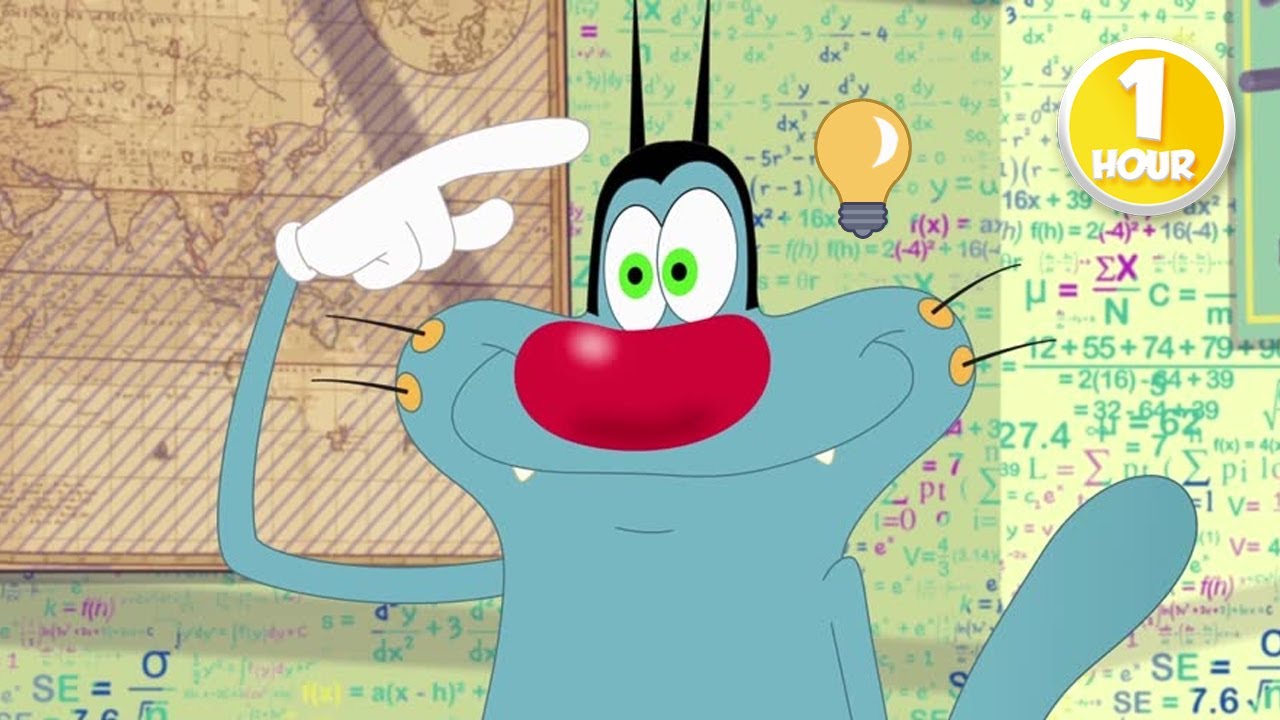 Genius Oggy | Oggy and the Cockroaches | 1 Hour Compilation | New Episodes in HD