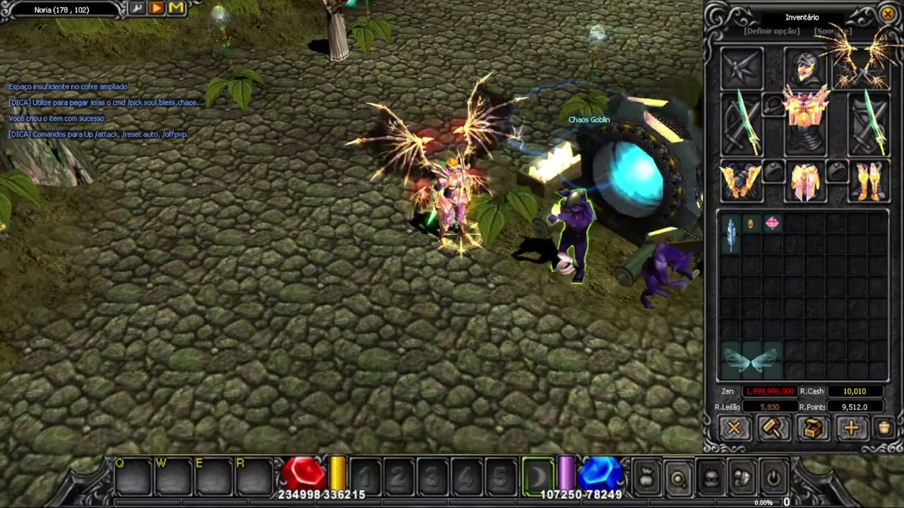 Como criar Wings Lvl 2 no Mu Online RiseMU