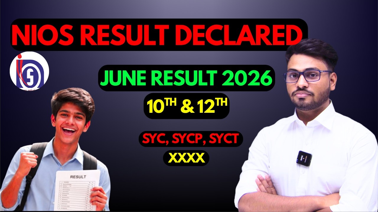 nios on demand result declared | june 2026 result check  now | no failed | 100% pass | syc, sycp