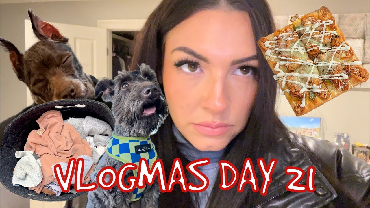 Vlogmas Day 21| Holiday Blues + BBQ Ranch Chicken Flatbread