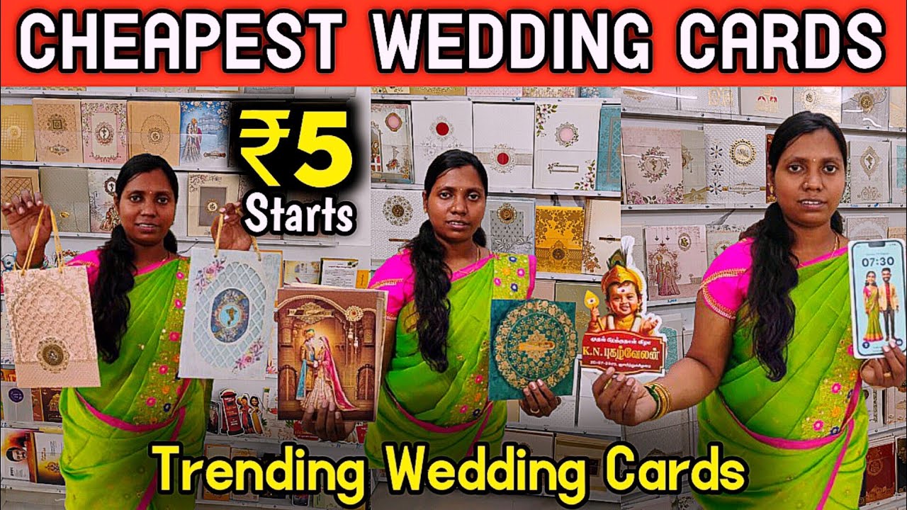 🔥Tharu maru 💥Wedding Cards at Just ₹5 ✨ Elegant designs, unbeatable price! Krish Cards & Printers