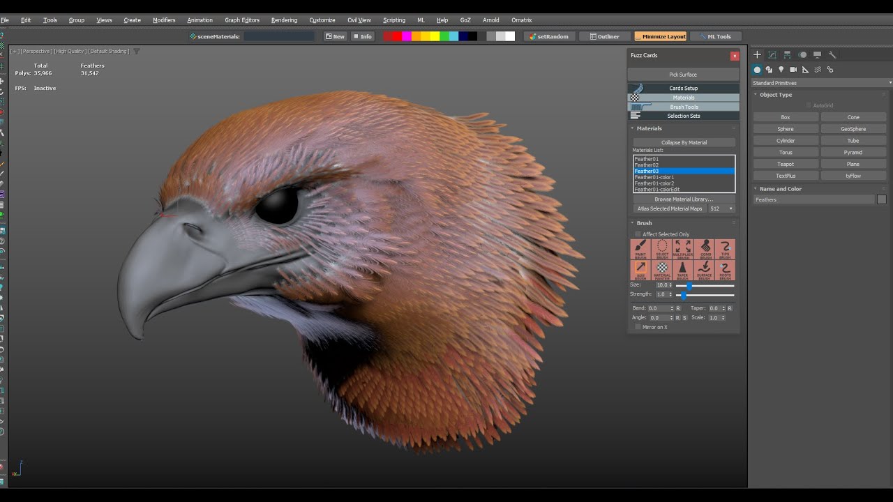 fuzz card - bird