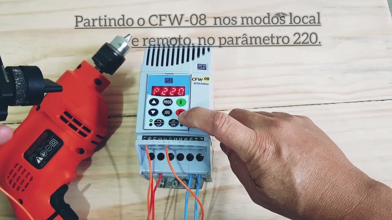 Partindo o CFW-08, nos modos local,remoto e local/remoto...