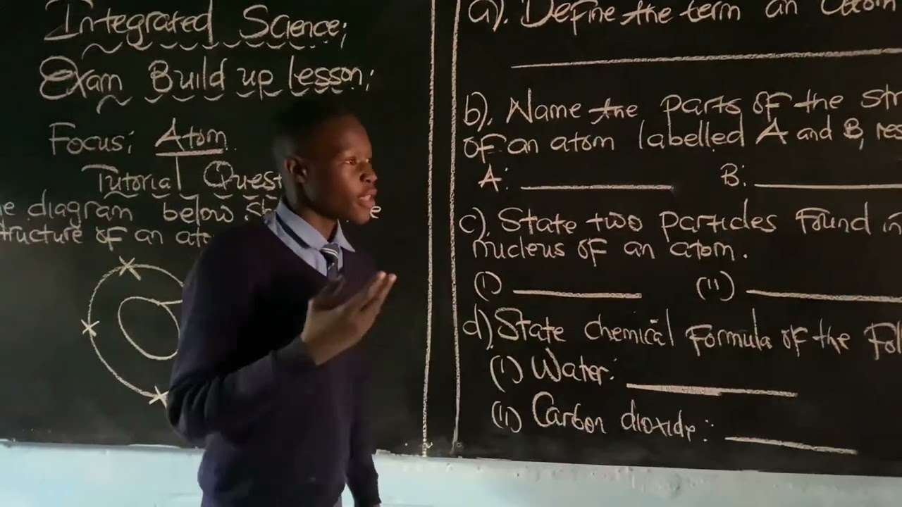Grade 9 Integrated science Lesson on atoms.